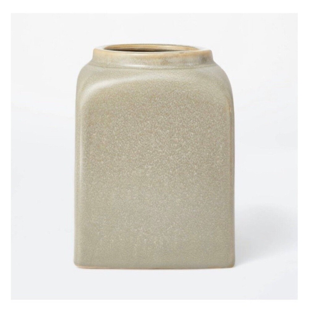 Modern Green Ceramic Vase - Threshold designed with Studio McGee - New